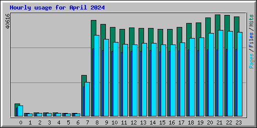 Hourly usage for April 2024